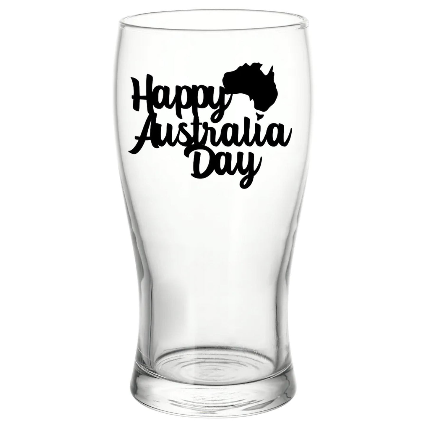 Australia day beer glass
