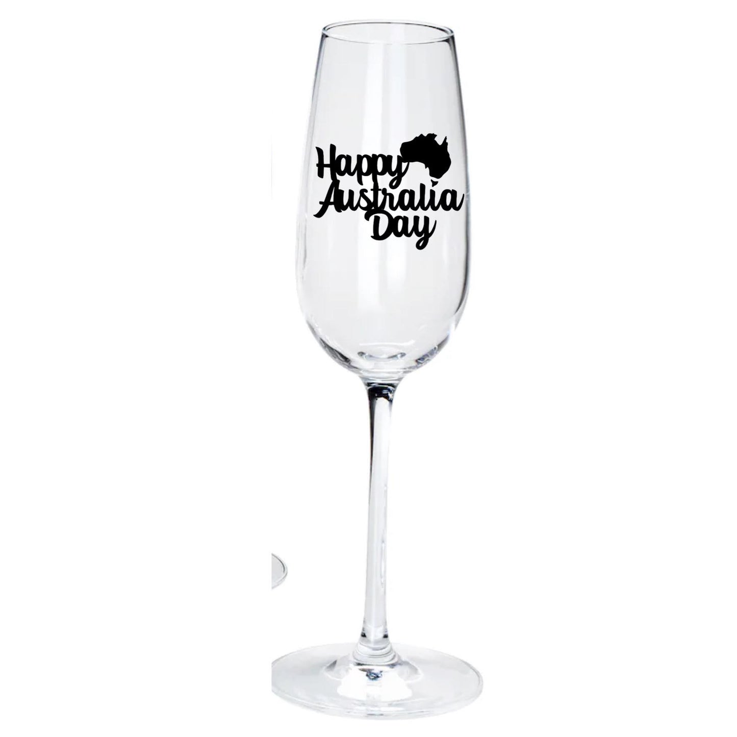 Australia day champange glass