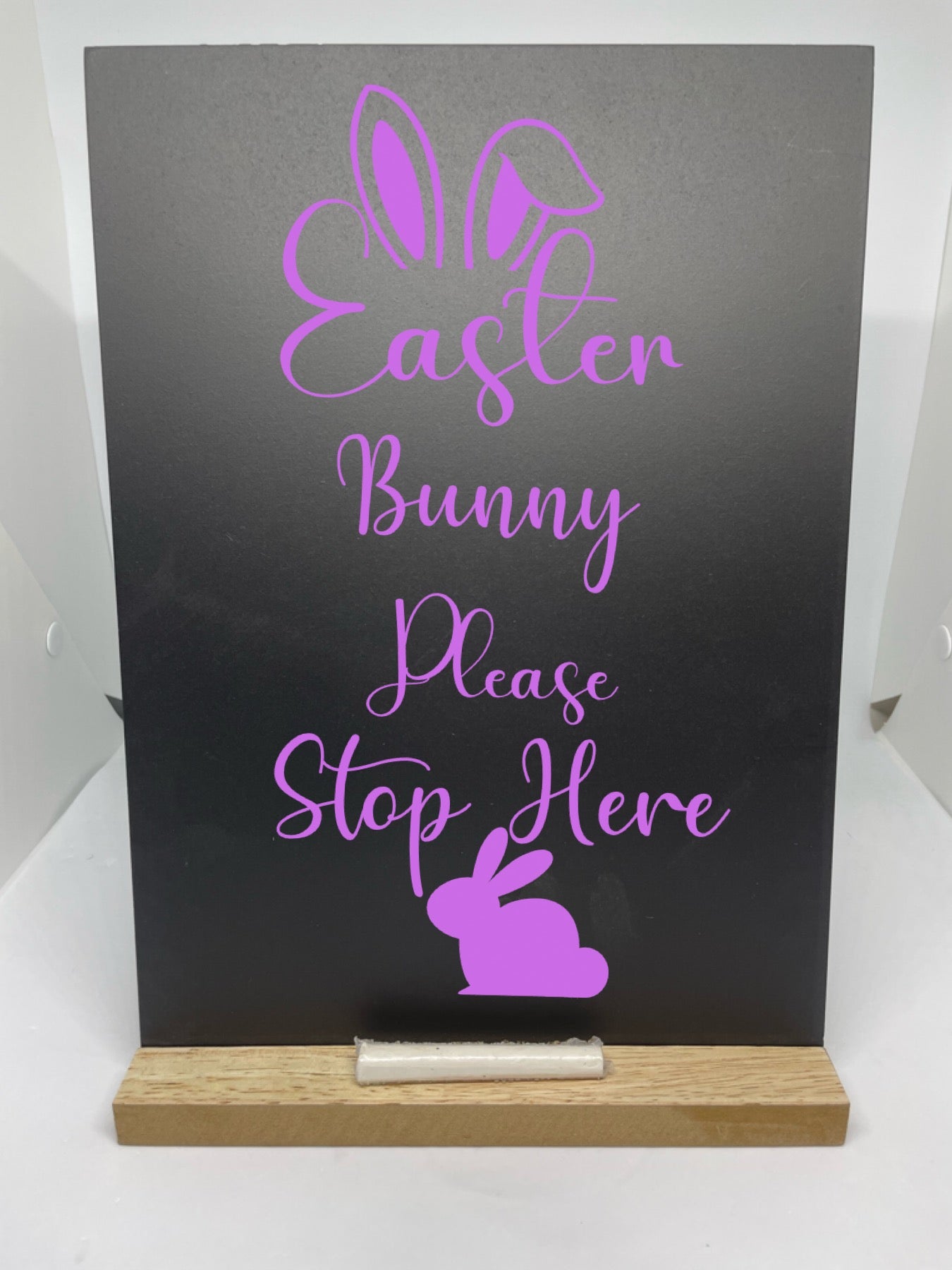 Personalised Easter chalkboard sign