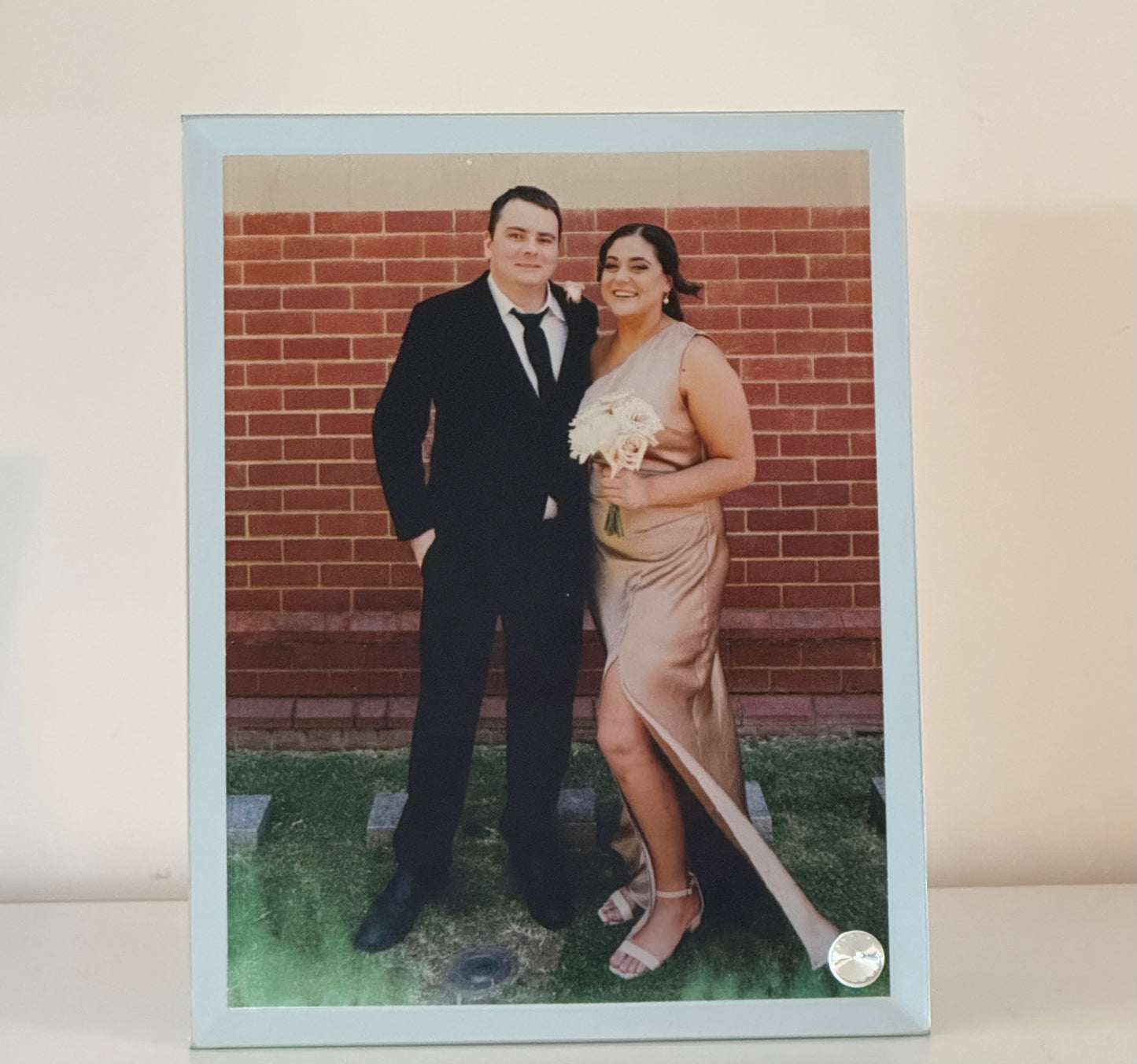 Personalised photo glass slate