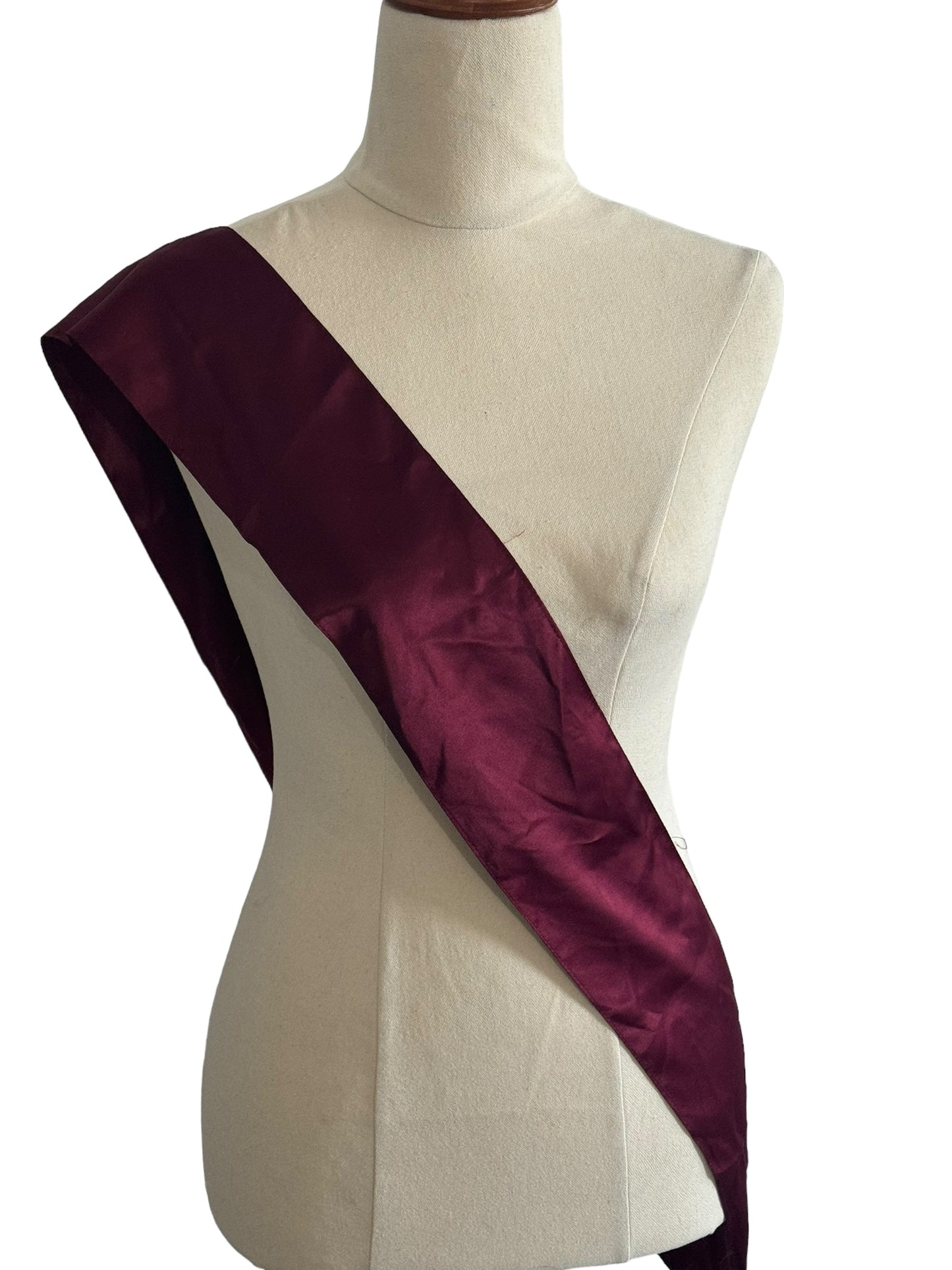 Personalised satin sash