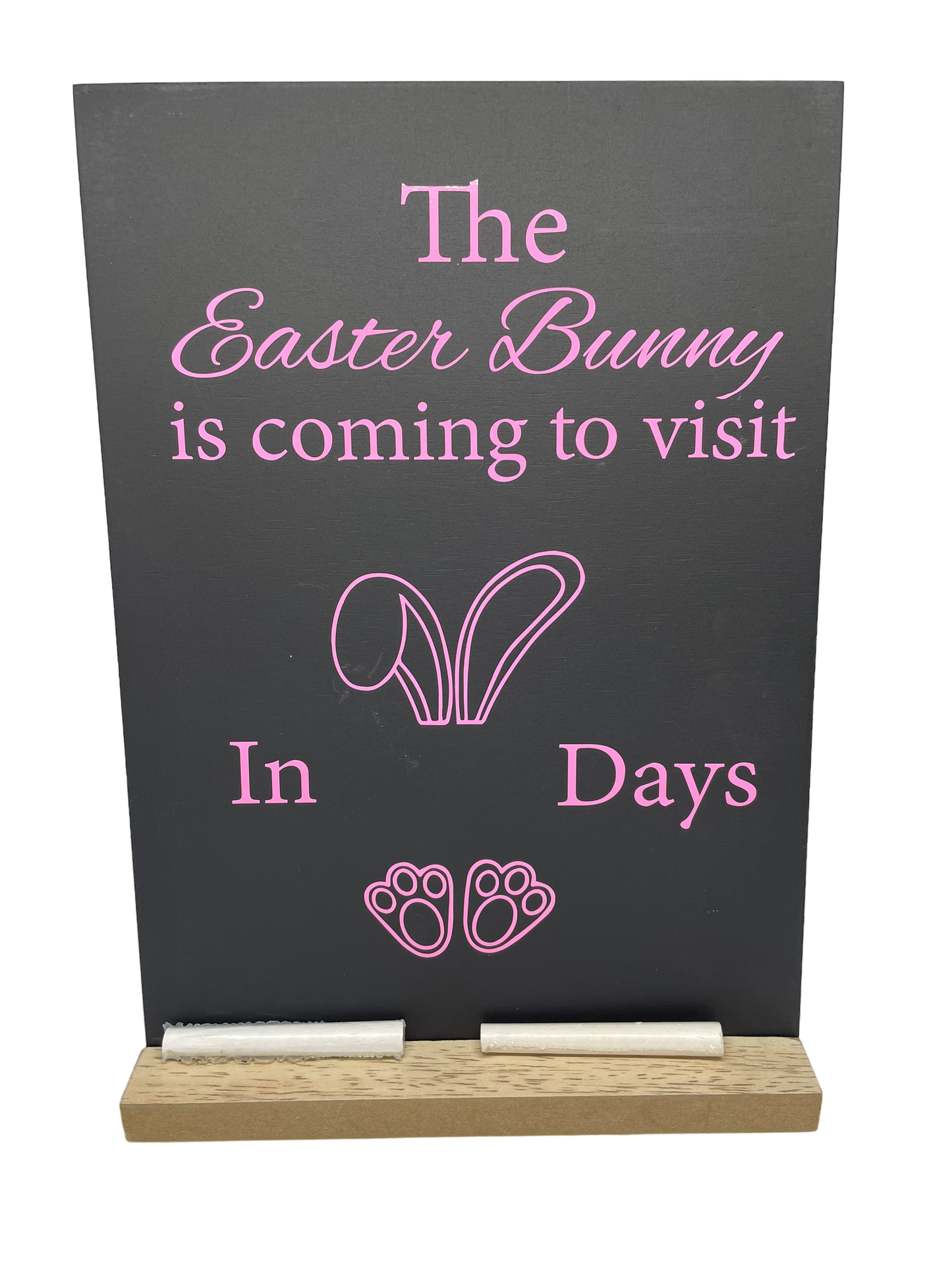 Personalised Easter chalkboard sign