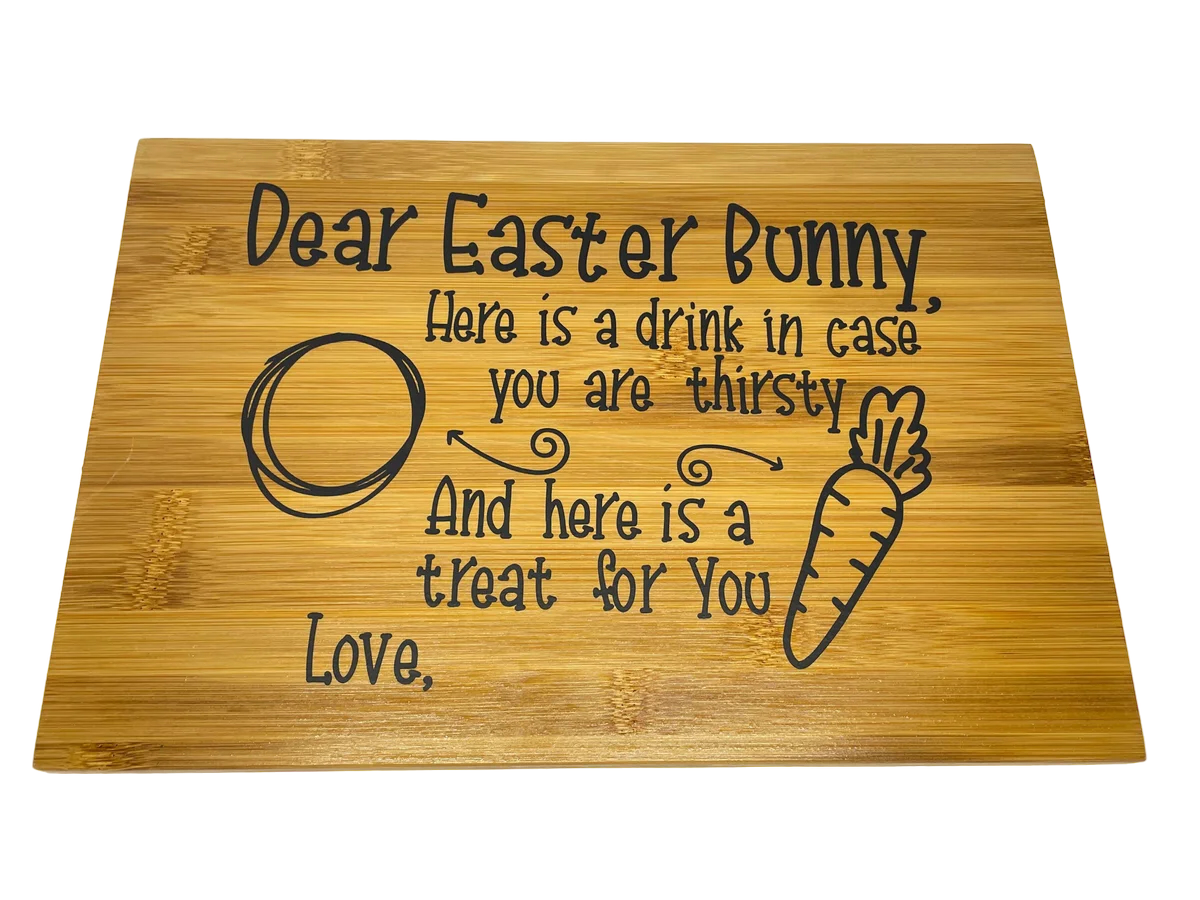 Personlised easter bunny tray