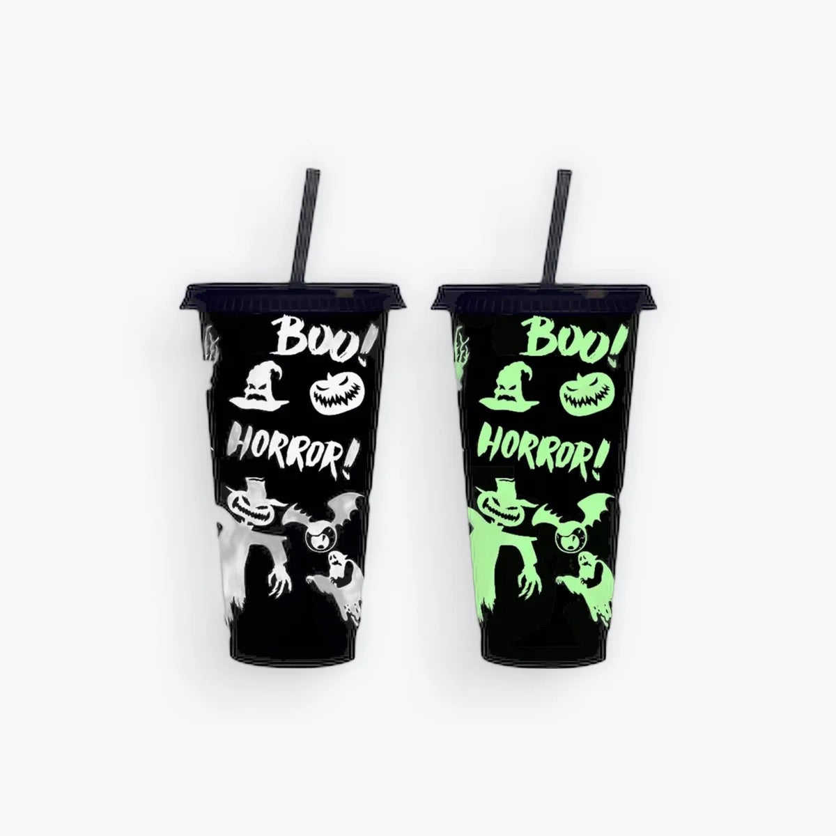 Glow in the dark halloween cup