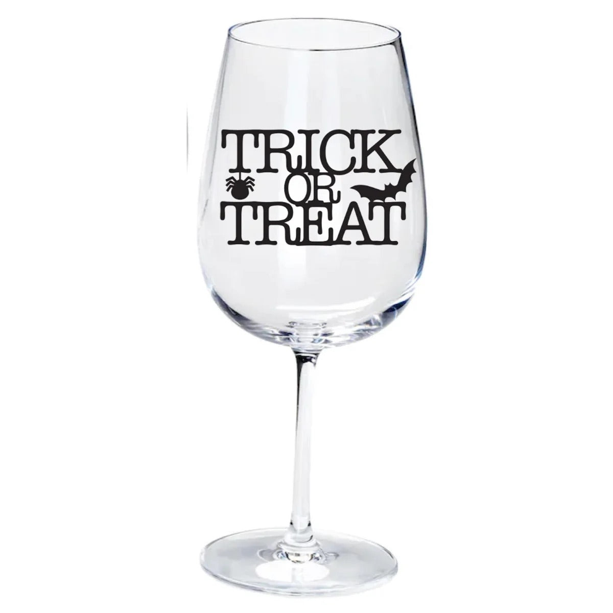 Personalised halloween wineglass