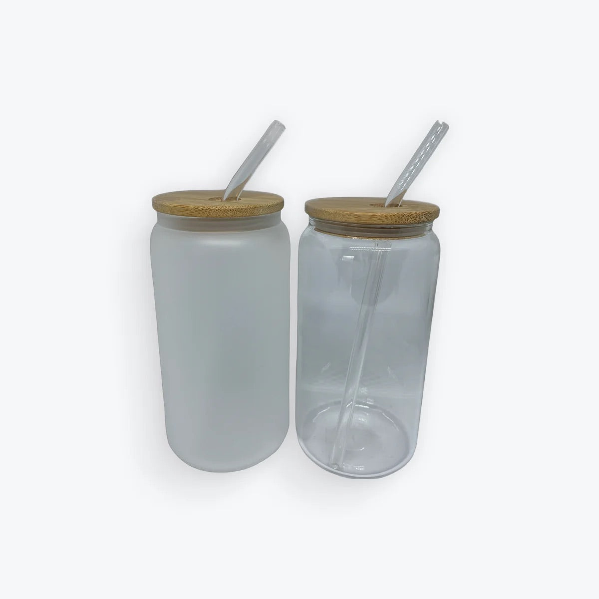 Personalised soda can glass with lid and straw 16oz