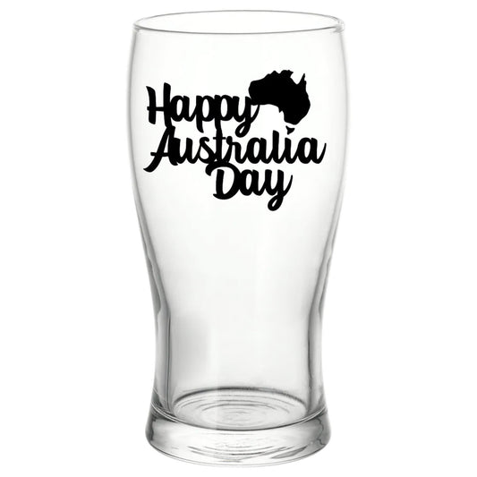 Australia day beer glass