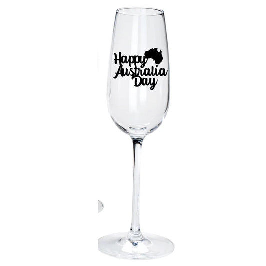 Australia day champange glass