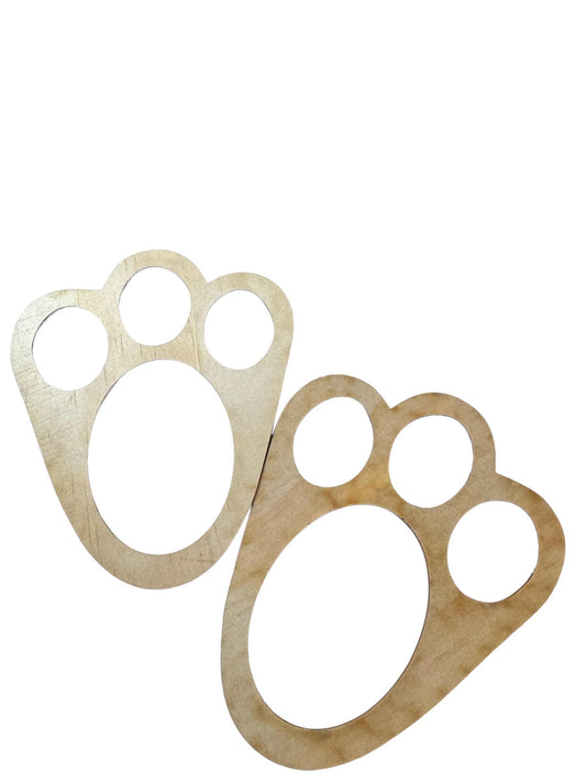 Bunny feet stencils