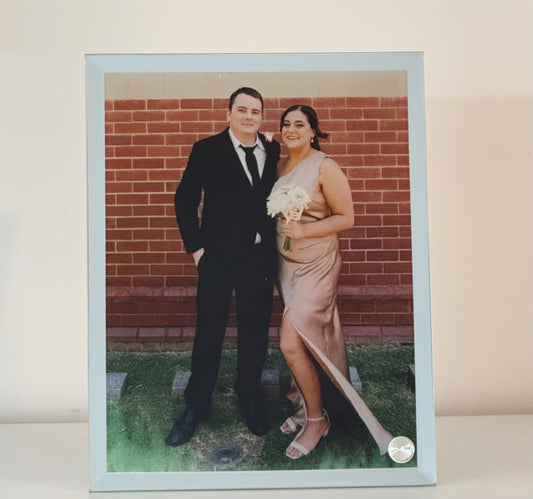 Personalised photo glass slate