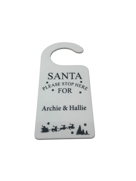 Santa door hanger