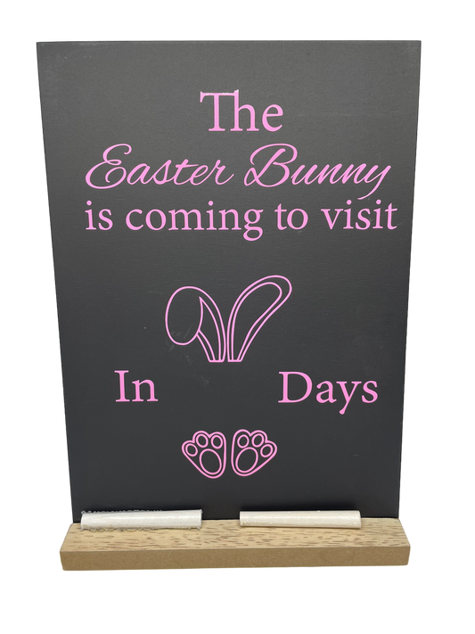 Personalised Easter chalkboard sign