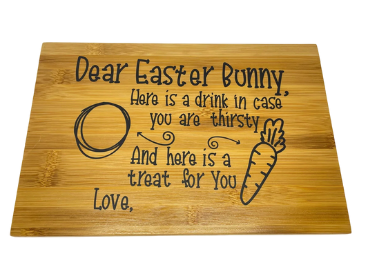Personlised easter bunny tray