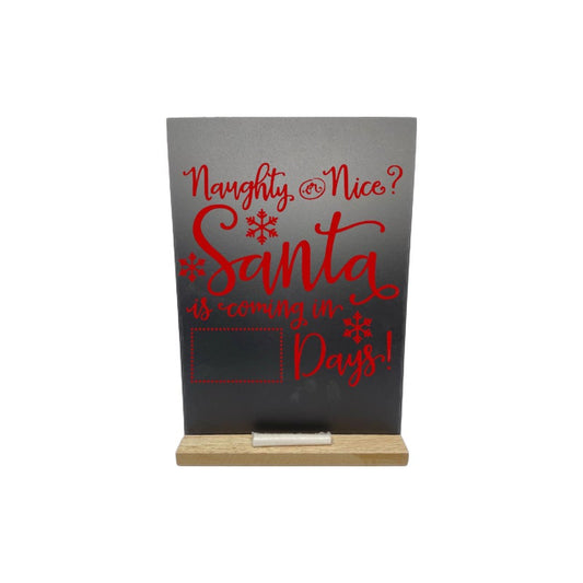 Xmas countdown chalkboard